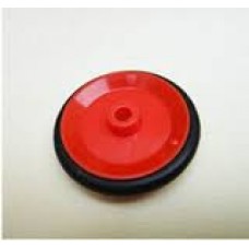Small wheels rubber tire red